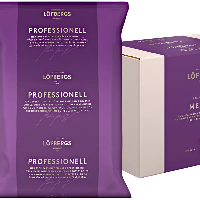 Løfberg Dark Roast - Filtermalt - Porsjonspakker - 60 x 100g